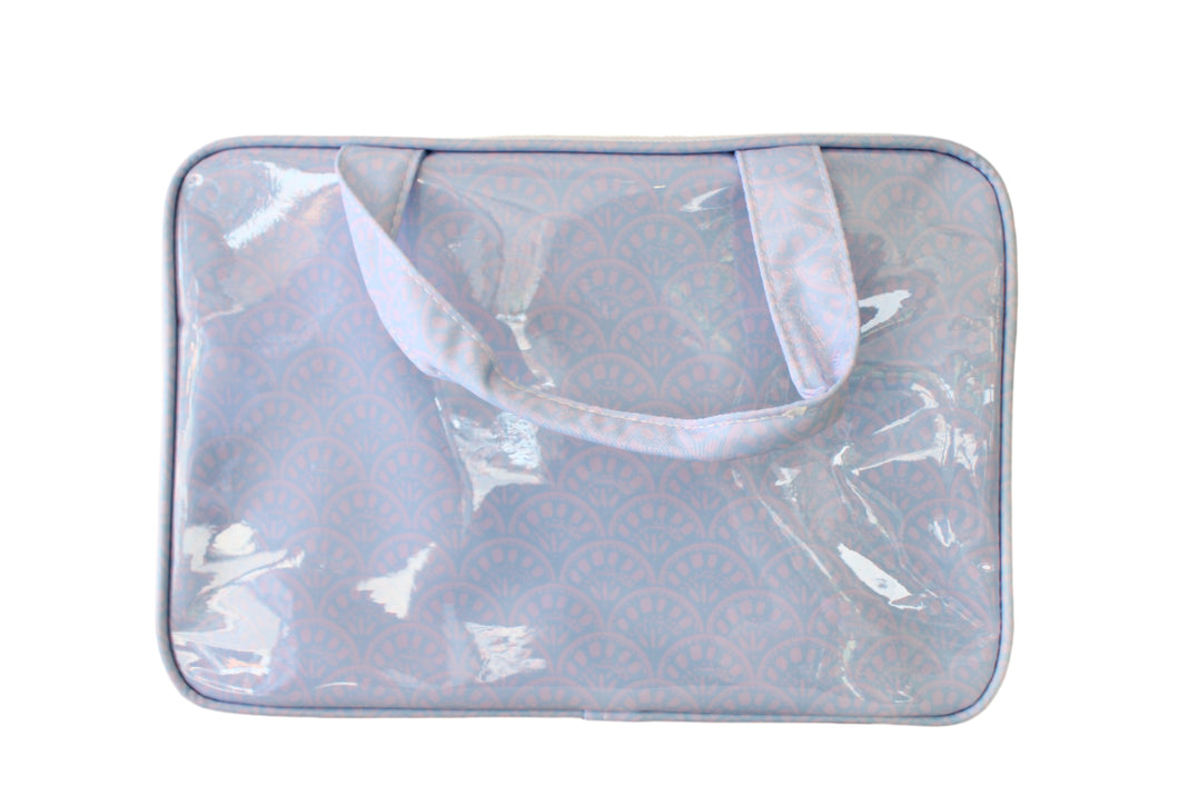 Clear Coat Toiletry Case, Periwinkle