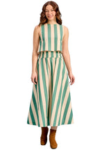 Pavilion Skirt, Stone Stripe