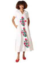 Franny Dress, Ivory With Embroidery