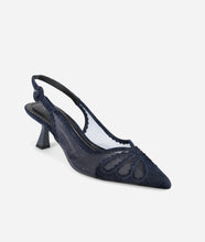 Jacie Slingback Pump, Midnight Suede