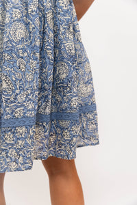 Vintage Floral Ruffle Tier Dress
