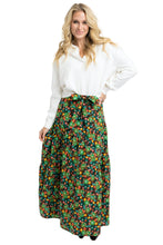 Floral Tie Maxi Skirt