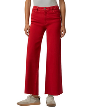 Meg High Rise Wide Leg Jean, Ruby Red