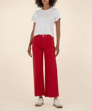 Meg High Rise Wide Leg Jean, Ruby Red