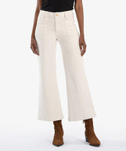 Meg High Rise Wide Leg Jean, Ecru