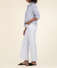 Meg High Rise Wide Leg Pin Tuck Jean, Optic White
