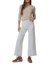 Meg High Rise Wide Leg Pin Tuck Jean, Optic White