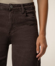 Meg High Rise Wide Leg Jean, Chocolate