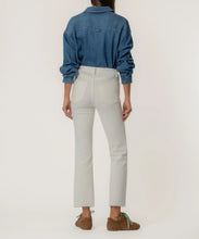 Kelsey High Rise Ankle Flare Jean, Ecru