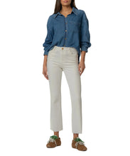 Kelsey High Rise Ankle Flare Jean, Ecru