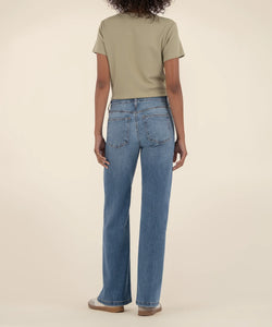 Jean High Rise Wide Leg Clean Hem Jean, 31.5" Inseam