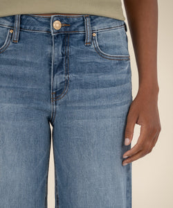 Jean High Rise Wide Leg Clean Hem Jean, 31.5" Inseam