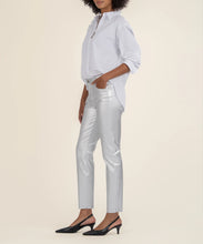 Charlize High Rise Jean Cigarette, Silver