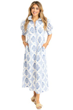 Vintage Floral Puff Sleeve Maxi Dress