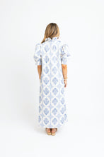 Vintage Floral Puff Sleeve Maxi Dress
