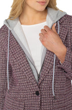 Boyfriend Blazer with Removable Hood