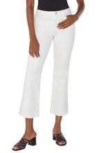 Hannah Cropped Flare Jean, White