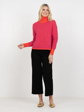 Boxy Turtleneck, Raspberry