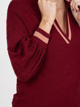 Lolli Sweater, Merlot Monogram