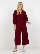 Lolli Sweater, Merlot Monogram