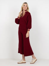 Lolli Sweater, Merlot Monogram