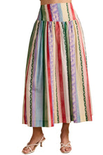 Edith Skirt, Garden Stripe