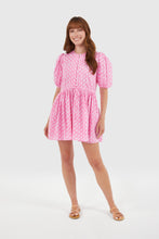 London Dress, Pink Marigolds