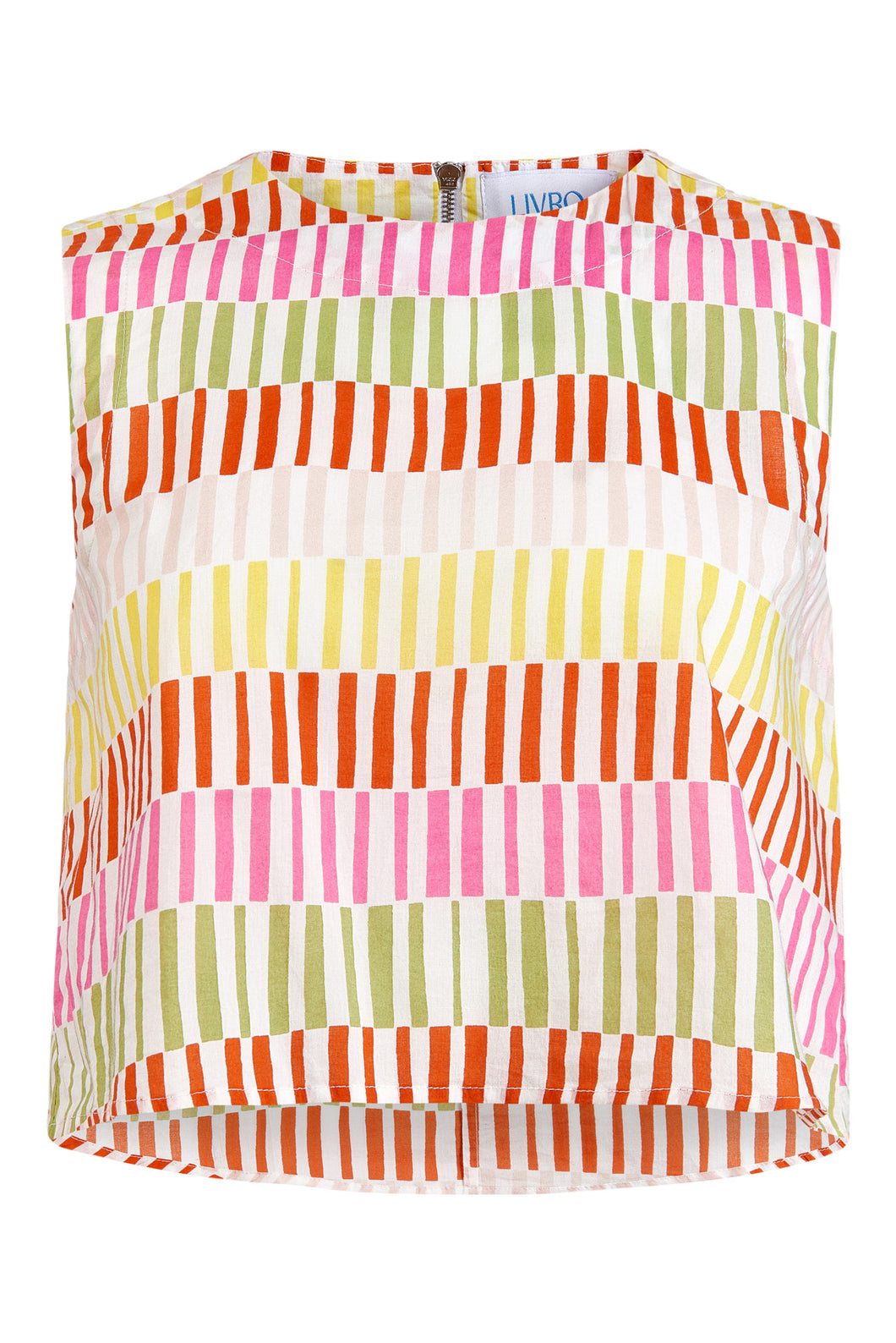 Crop Top, Sherbert Stripes