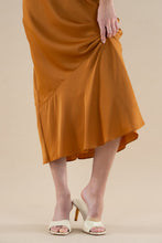 Bias Midi Skirt, Pecan