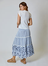 Blue Combo Maxi Skirt