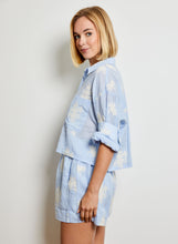 Powder Blue Embroidered Short