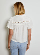 Gauze Short Sleeve Ric Rac Top