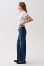 Lexi Mid Rise Bowed Straight Jean, Moonwave