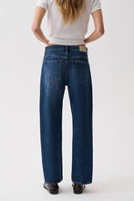 Lexi Mid Rise Bowed Straight Jean, Moonwave
