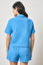 Elbow Sleeve Button Down Tee