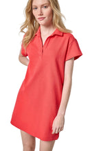 Textured Terry Tunic Dress, Zinnia