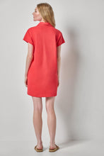 Textured Terry Tunic Dress, Zinnia