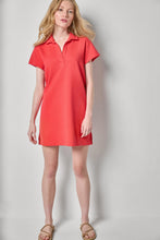 Textured Terry Tunic Dress, Zinnia
