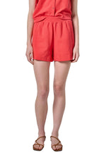 Textured Terry Front Seam Short, Zinnia