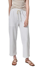 Textured Terry Pant, White