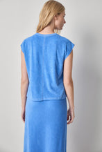 Terry Boxy Sleeveless Top, Ultramarine