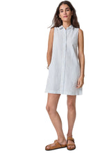 Striped Button Down Dress, Capri Stripe