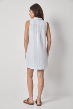 Striped Button Down Dress, Capri Stripe