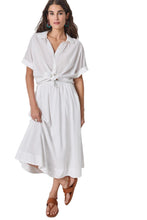 Elbow Sleeve Button Down, White