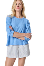Elbow Long Sleeve Beach Tee, Capri