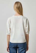 Half Sleeve Ribbed Trim Sweatshirt