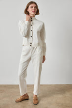 Front Seamed Pocket Pant, Chalk