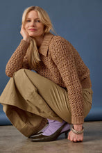 Textured Polo Sweater