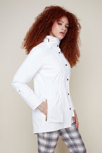 Winter White Rain Coat