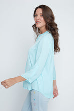 Capri Cuffed Button Blouse